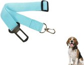 Veiligheidsgordel voor uw hond verstelbare tussenlijn blauw