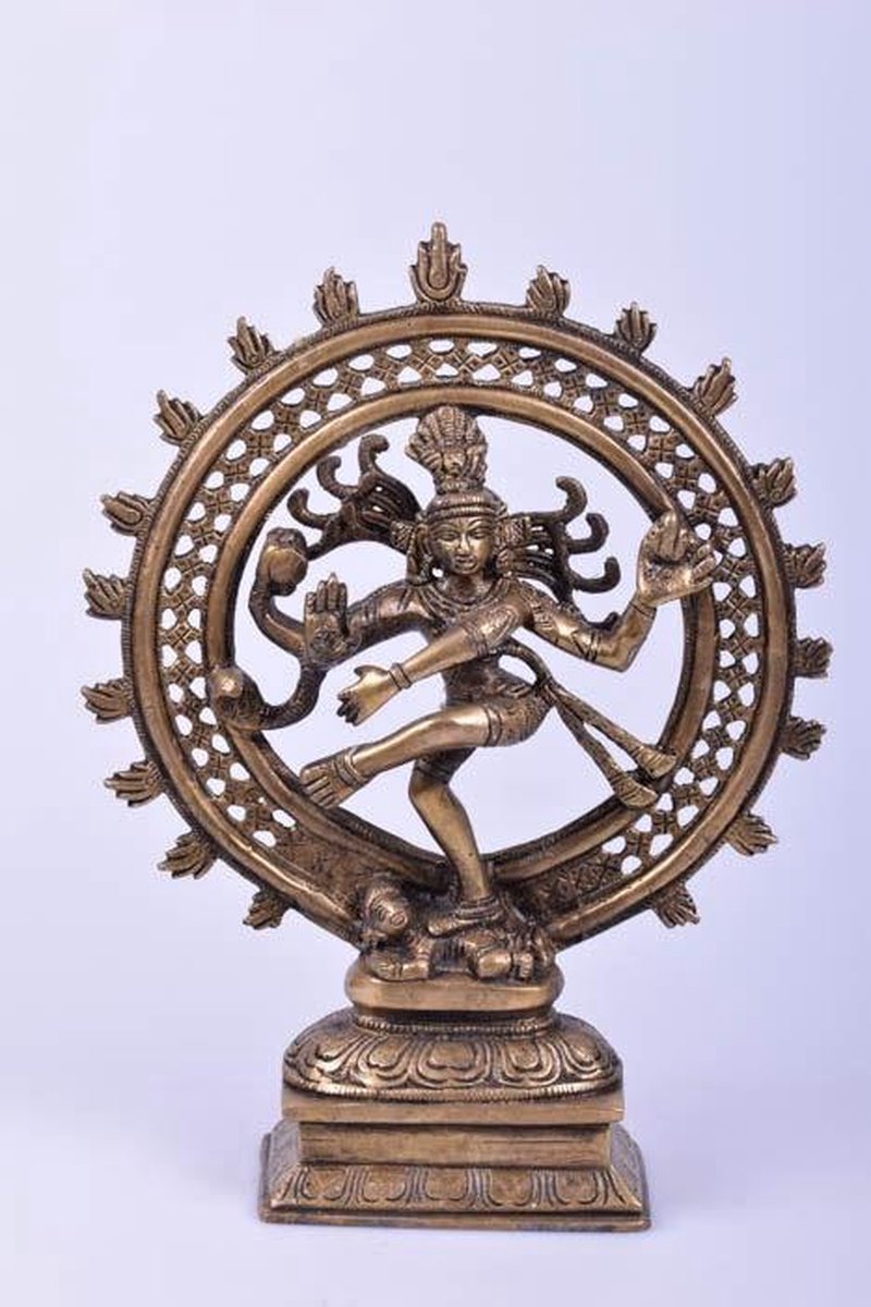 bleek Omgaan met Rand Bronzen dansende Shiva beeld, brons - Gems and Giftshop | bol.com