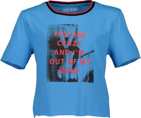 Blue Seven Meisjes T-shirt - cyaan blauw - Maat 152