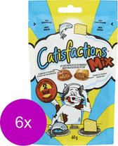 Catisfactions Kattensnoepjes 60 g - Kattensnack - 6 x Zalm&Kaas