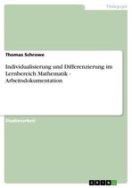 Individualisierung und Differenzierung im Lernbereich Mathematik - Arbeitsdokumentation