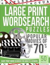 Large Print Wordsearch Puzzles Popular Movies of the 70s