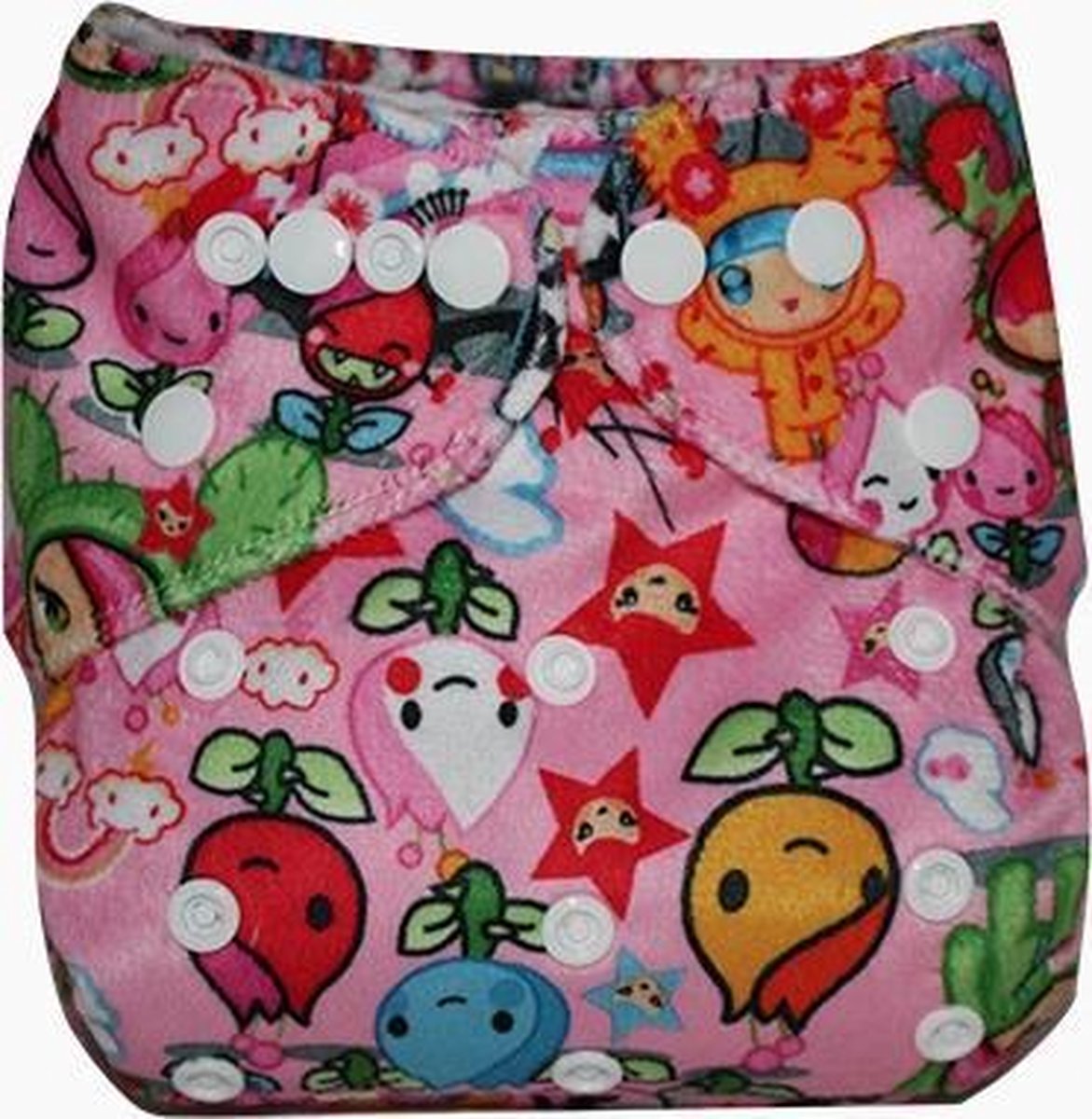 Wasbare Pocket Luier Microvezel Roze Tulpjes Zacht Wasbare Pocket Luier Microvezel Roze Tulpjes Zacht