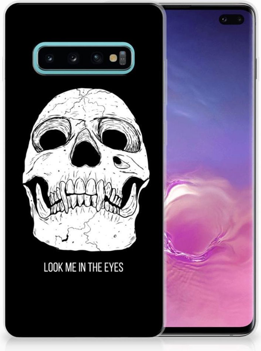 Silicone Back Case Samsung Galaxy S10 Plus Skull Eyes