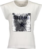 Blue Seven Meisjes T-shirt - wit - Maat 140