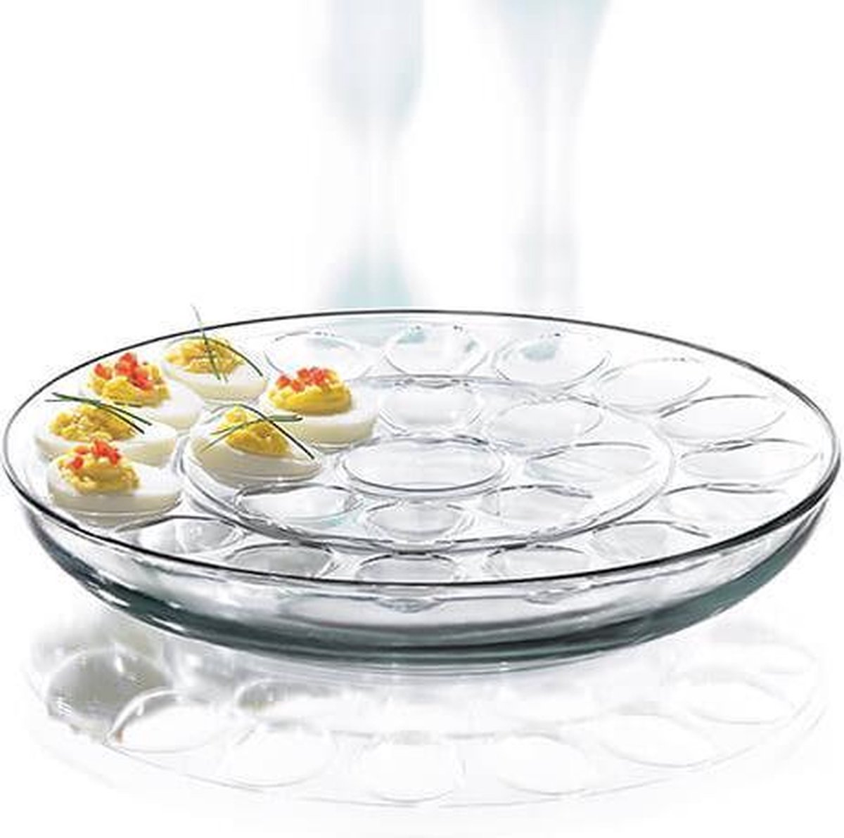Borrelschaal eierschaal multi inzetbaar 32,5 cm - glas | bol.com