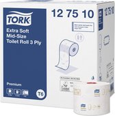 Tork Premium toiletpapier compact 3-lgs wit 70 mtr x 10 cm ds à 27 rol (127510)