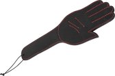 Bad Kitty – Grof Lederen Spanking Paddle in Grote Hand Vorm voor Mooie Afdruk – 30 cm – Zwart