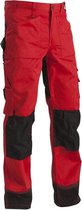Blaklader Werkbroek zonder spijkerzakken - Rood/Zwart - C56