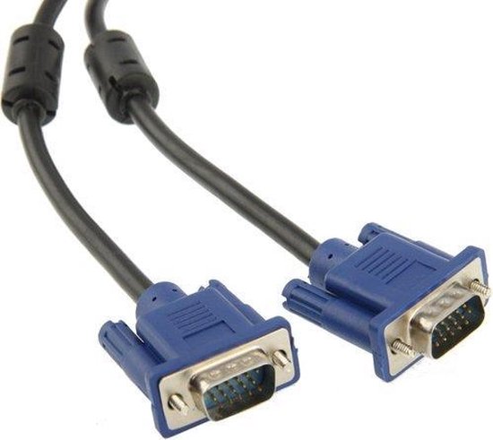 Goede kwaliteit VGA kabel - VGA (D-Sub) naar VGA (D-Sub) Male - Lengte:  1.5m | bol.com