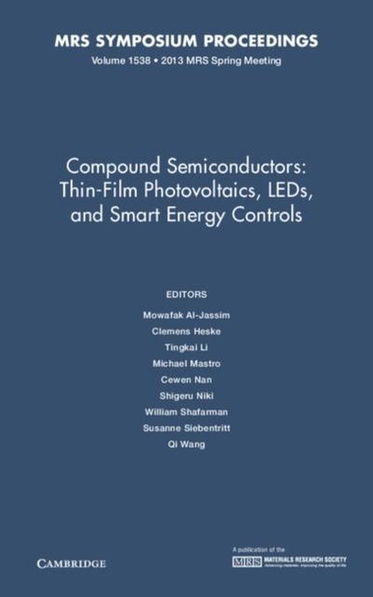 Compound Semiconductors Volume 1538 9781605115153 AlJassim
