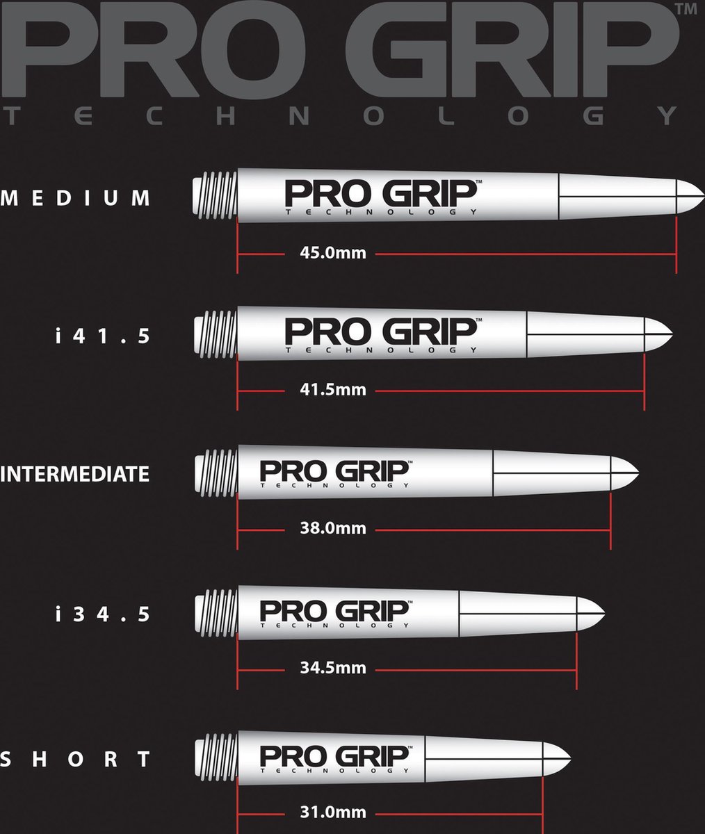 Target Darts Grip Style Aluminium Shaft - Pack of 9 | Blauw