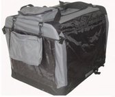 Travel Crate Car Crate Bench Dog Crate - Anthracite 60 x 42 x 42 cm - caisse en tissu - caisse pliante - caisse souple - chiens 5-10 kilo