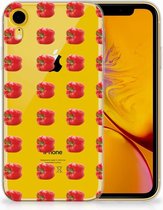 TPU Bumper Silicone Étui Housse pour Apple iPhone Xr Coque Paprika Rouge