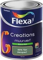 Bol.com Flexa Creations - Muurverf Extra Mat - 85% Tijm - Mengkleuren Collectie- 1 Liter aanbieding