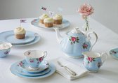 Polka Blue Kop en Schotel Thee in Giftbox