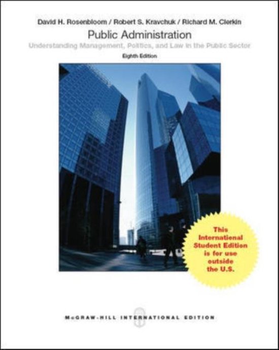 Public Administration, David H. Rosenbloom | 9781259010842 | Boeken | bol