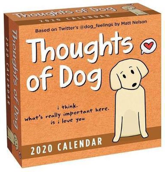 Thoughts of Dog 2020 DaytoDay Calendar