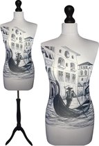 Venice paspop met zwarte sparkling driepoot 36/38