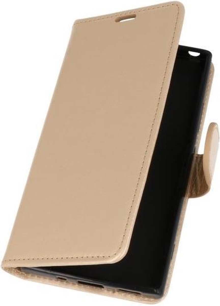 Goud Wallet Case Hoesje voor Sony Xperia XA2