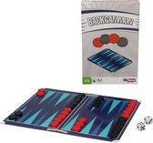 Backgammon Reisset - 18x12x3cm | Bordspellen Reis Set | Vakantieset | Denkspel Reisuitgave