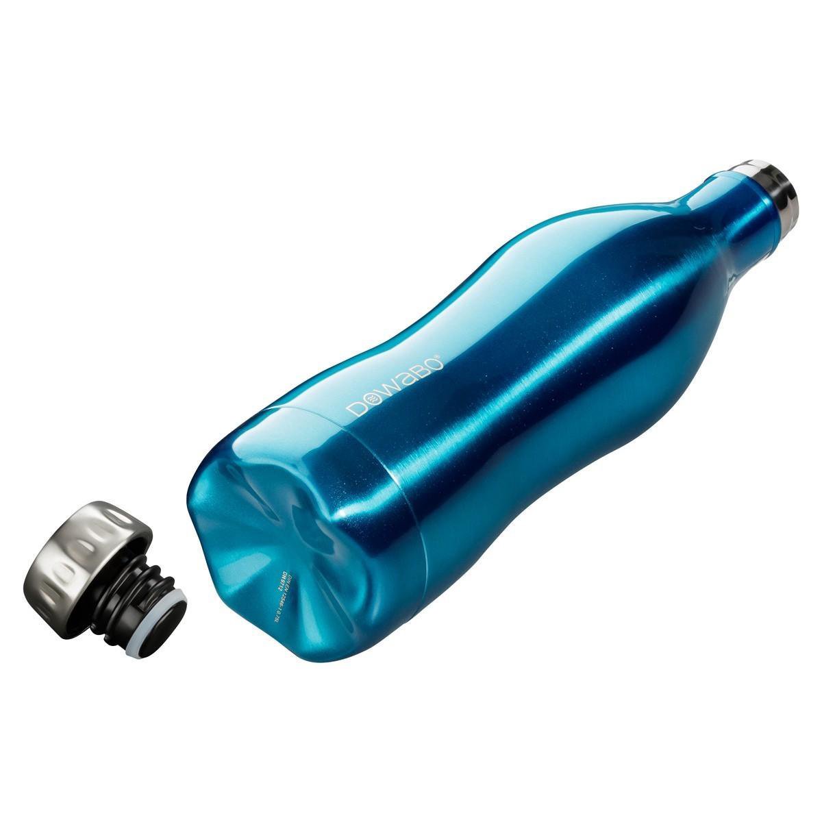 Dowabo thermosfles dubbelwandig Metallic Collection - 750 ml - Blauw