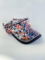 Calvin Klein Visor Sportcap - Dames - Print - Blauw/Oranje - One Size