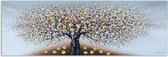 Acrylverf schilderij - magische boom - lente - natuur geschilderd door Karin Vos - 150 x 60 cm