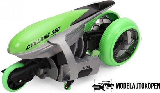 Foto: Cyklone 360 motor maisto tech 1 24 groen 22cm radiografisch bestuurbaar remote control 