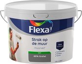 Flexa - Strak op de muur - Muurverf - Mengcollectie - 85% Grafiet - 2,5 liter