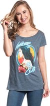 DC Comics Wonder Woman Dames Tshirt -L- Welcome To 80's Blauw