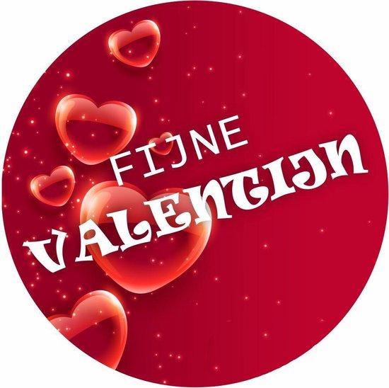 Boekwinkel Treble kust Wensetiket - Sluitzegel - Fijne Valentijn etiketten - Valentijn stickers -  40 mm - 40 st | bol.com