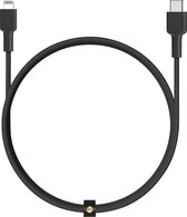 Aukey nylon kabel USB-C naar Lightning MFi 1.2m, zwart