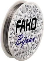Fako Bijoux® - Staaldraad Op Rol - Nylon Gecoat - Sieraden Maken - 0.5mm - 30 Meter