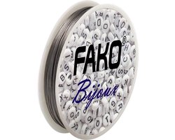 Fako Bijoux® - Staaldraad Op Rol - Nylon Gecoat - Sieraden Maken - 0.5mm - 30 Meter