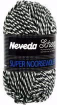 Scheepjes Neveda Super Noorsewol extra, 5 bollen a 50 gram, kleur grijs/zwart/wit