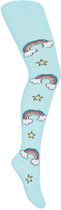 Kindermaillot- Vrolijke Regenboogjes-Baby Blauw-Maat 80/86