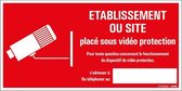 Pickup bord panneau 30x15 cm - Site sous videoprotection