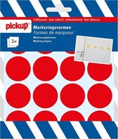 Pickup glasmarkeringsvorm rood - rond diameter rond diameter 3,5 cm