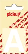 Pickup plakletter Helvetica 40 mm - wit A