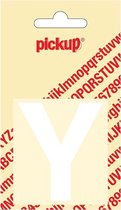 Pickup plakletter Helvetica 60 mm - wit Y
