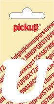 Pickup plakletter CooperBlack 40 mm - wit U