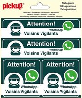 Pickup Pictogram 15x15 cm 4 pcs - WhatsApp Voisins Vigilants