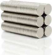 Ronde platte neodymium magneetjes 50 stuks - of veelvouden hiervan - 10 x 1,5 mm - zeer sterk - neodymium magneet - koelkast - whiteboard