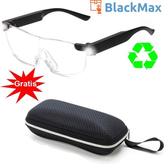 ZoomWear vergrootglas bril - Vergrootglas bril met verlichting - loepbril  -... | bol.com