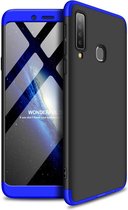 360 full body case geschikt voor Samsung Galaxy A9 2018 A920 - zwart - blauw