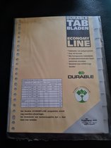 Durable tabbladen polypropyleen transparant