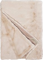 Hoge kwaliteit Plaid - Winterhome - Seal Sand - 200 x 140 - Verassend Super Zacht Imitatiebont - Fluwelen Binnenkant