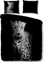 Zachte Dekbedovertrek Tweepersoons Leopard | 200x200/220 | Soepel En Kleurecht | Strijkvrij