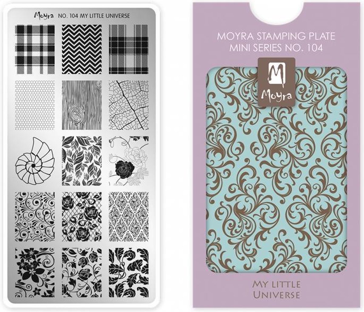 Goedkoopste Moyra Mini Stamping Plate 104 My Little Universe